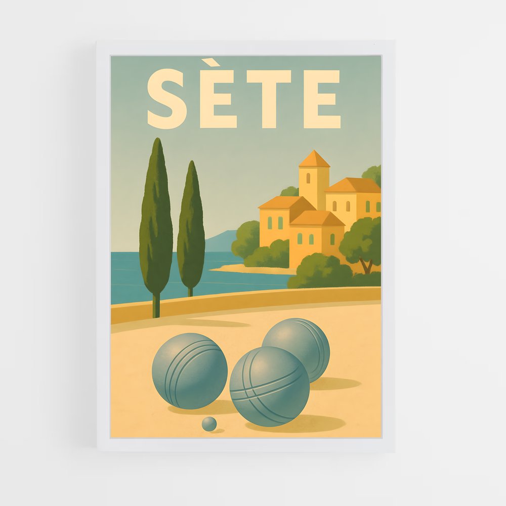 Poster Pétanque et Plage (vue 3)